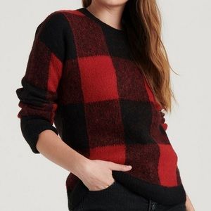 Lucky Brand Buffalo Plaid Pullover Sweater - XL